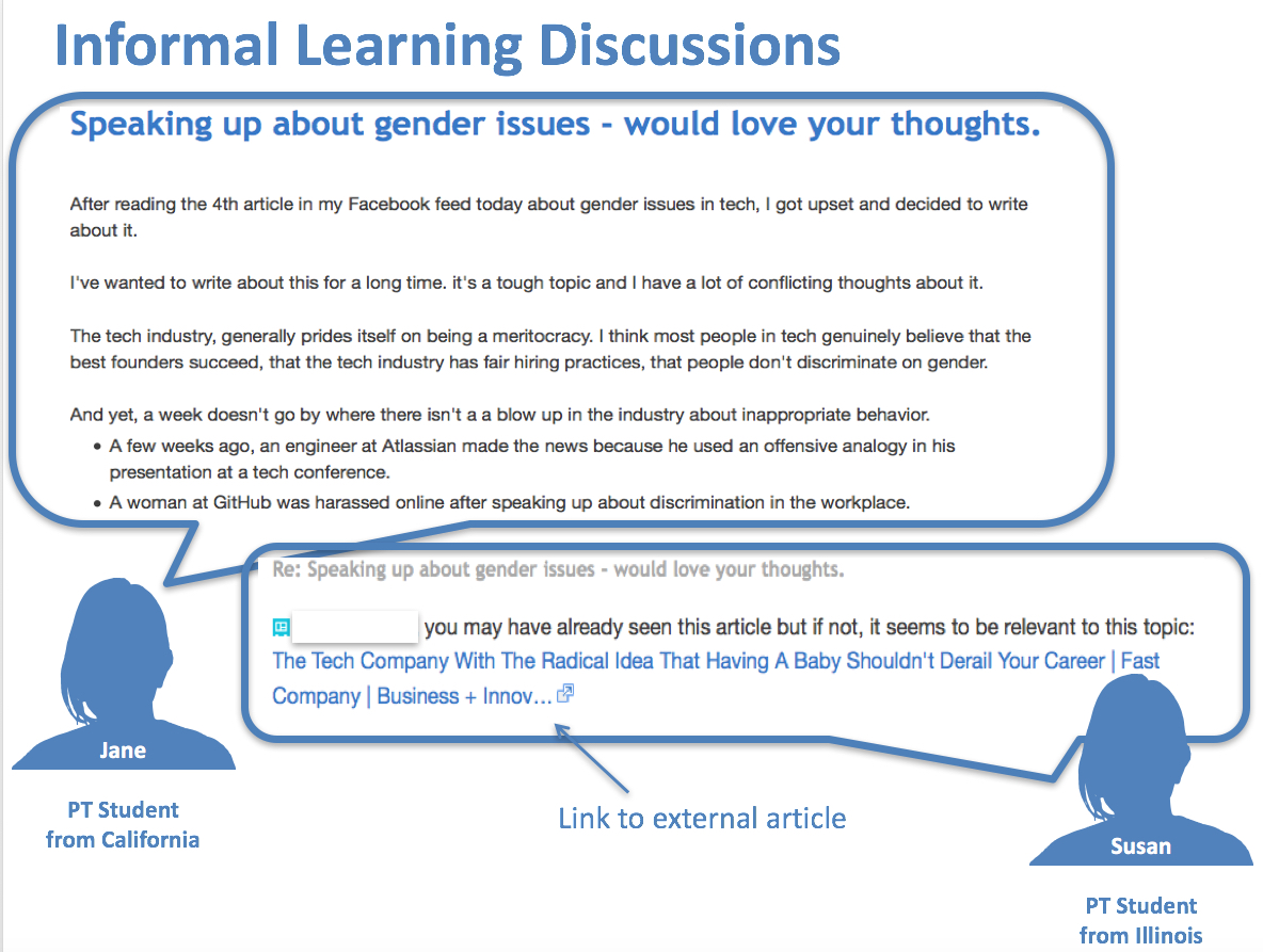 Informal Learning Discussions