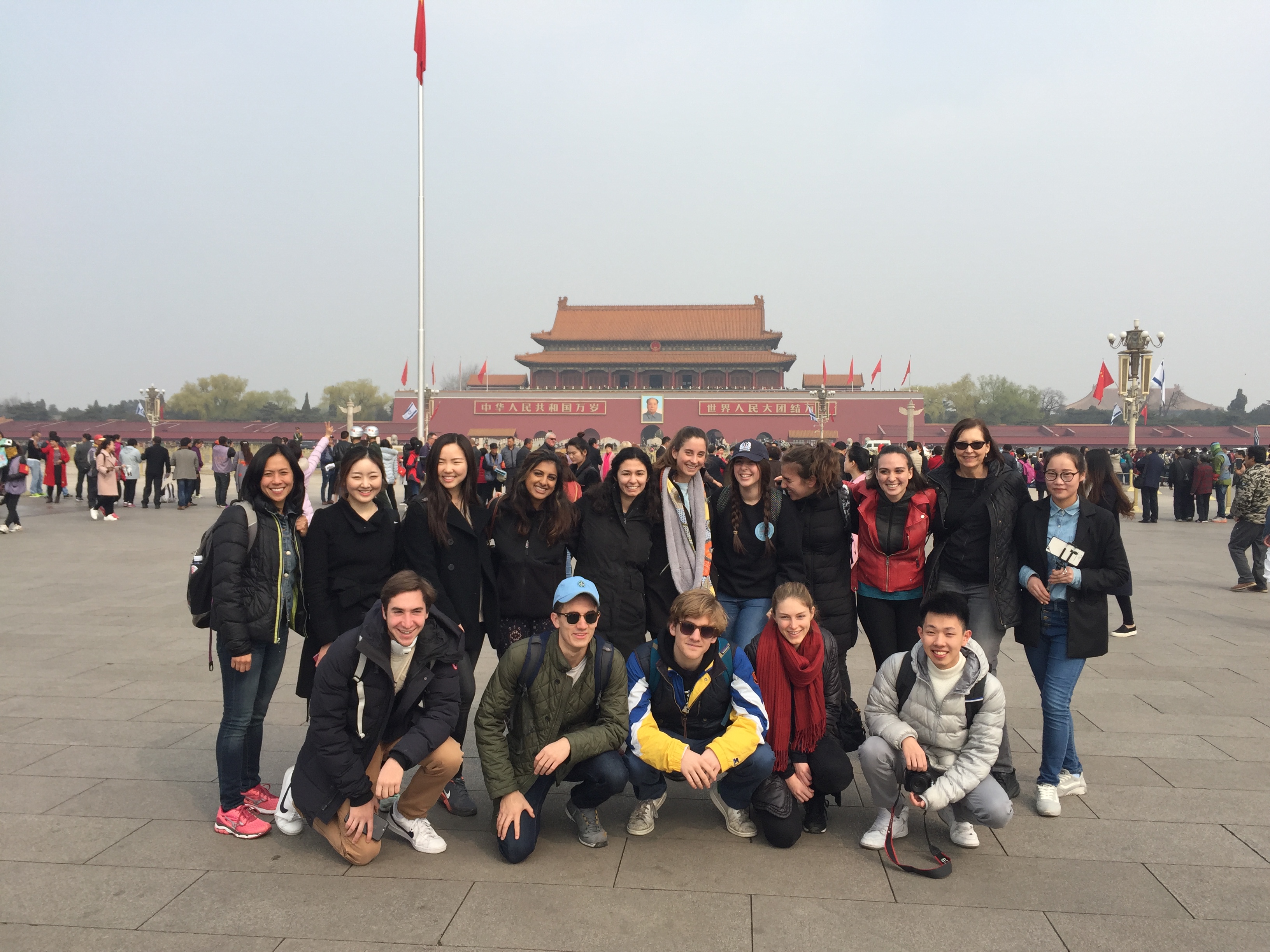 Medill students in China