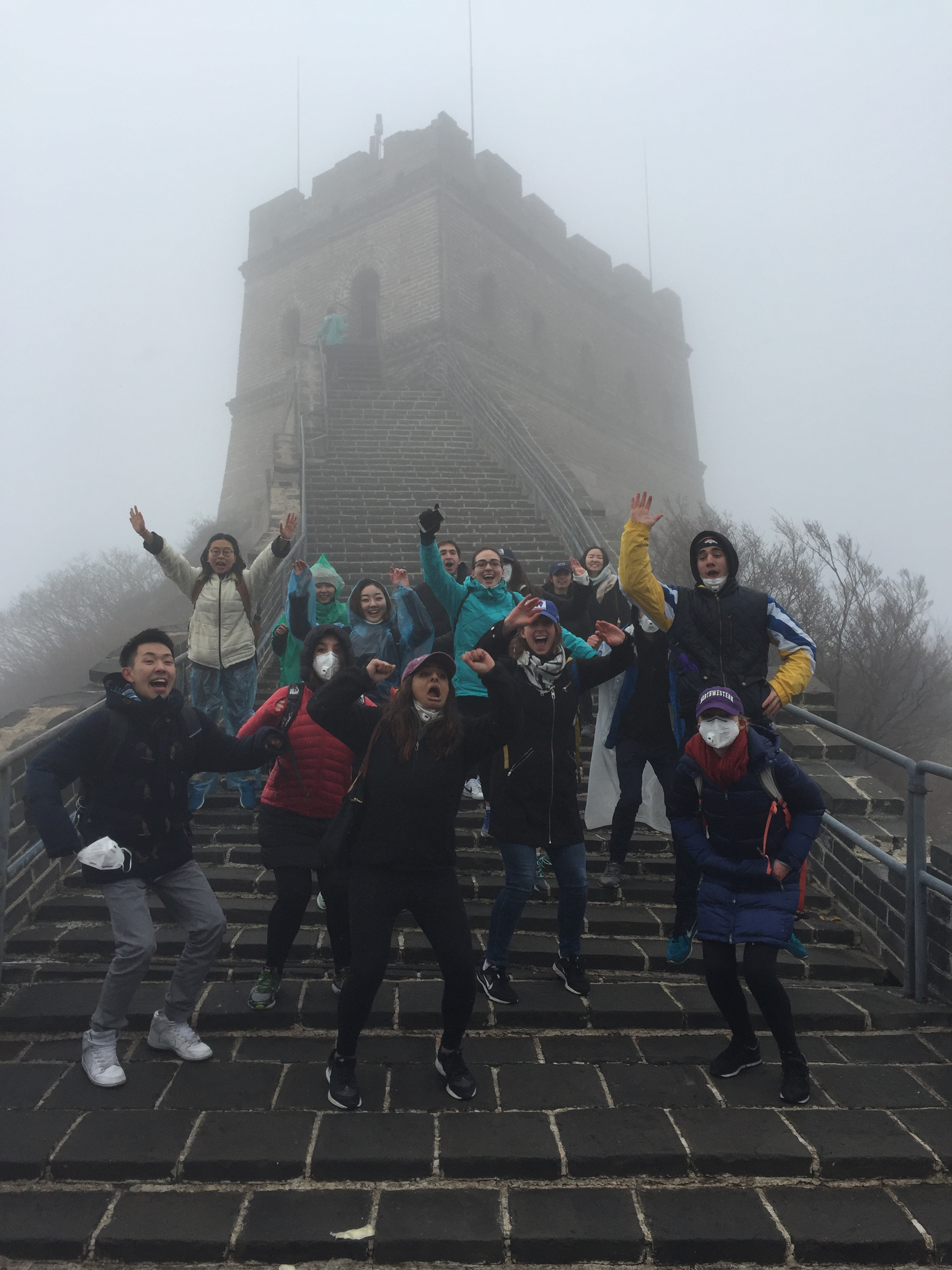 Medill students at the Great Wall of China